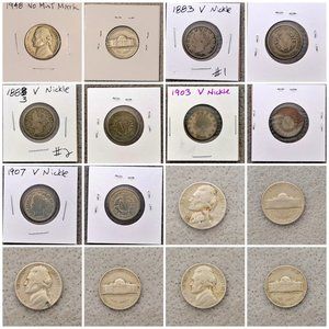 Nickel Package (16) from 1883 to 1949 Coins